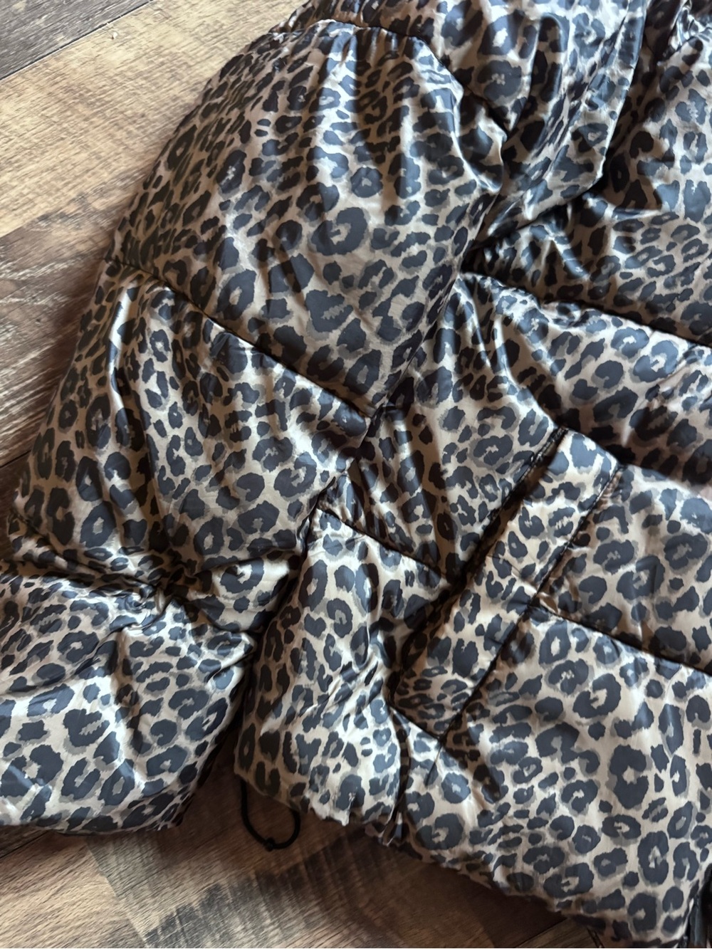Sanctuary Leopard Print Puffer Jacket with Hood - Brown/Black - Picture 2 of 10